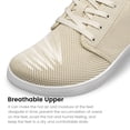 thumbnail image 3 of vibdiv Women Wide Toe Box Walking Shoes Zero Drop Breathable Comfort Non Slip Running Sneaker Beige Size 6, 3 of 6