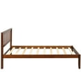thumbnail image 3 of Irene Inevent Bed Frame Twin Size Platform Bed Headboard Wood Slats Mattress Foundation for Bedroom, Walnut, 3 of 10