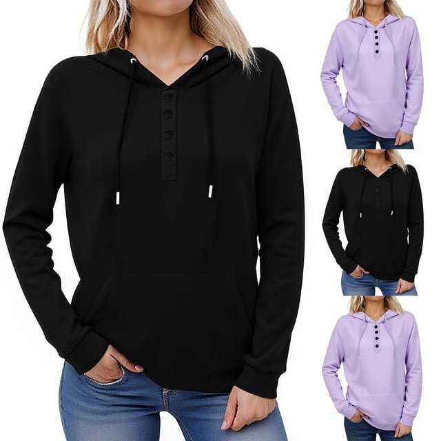 Sudaderas,Sudadera con capucha y cremallera de un cuarto para mujer, forro polar, manga larga con bolsillos, ropa informal para exteriores, mezcla de poliéster y elastano, sopatenor