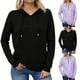 thumbnail image 1 of Ropa para mujer,Sudadera con capucha y cremallera de un cuarto para mujer, forro polar, manga larga con bolsillos, ropa informal para exteriores, mezcla de poliéster y elastano, sopatenor, 1 of 6