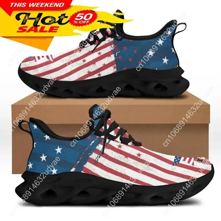 

7.4 American Flag Statue of Liberty Print Flat Shoes for Women Cool Sneaker for Female Spring Summer Woman Footwear