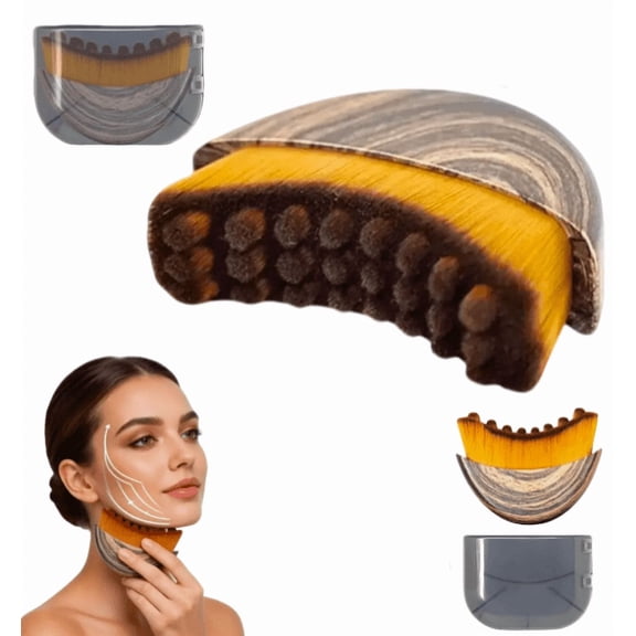 Manual Lymphatic Drainage Massager. Ergonomic Facial Cleansing Brush (1 Pcs)