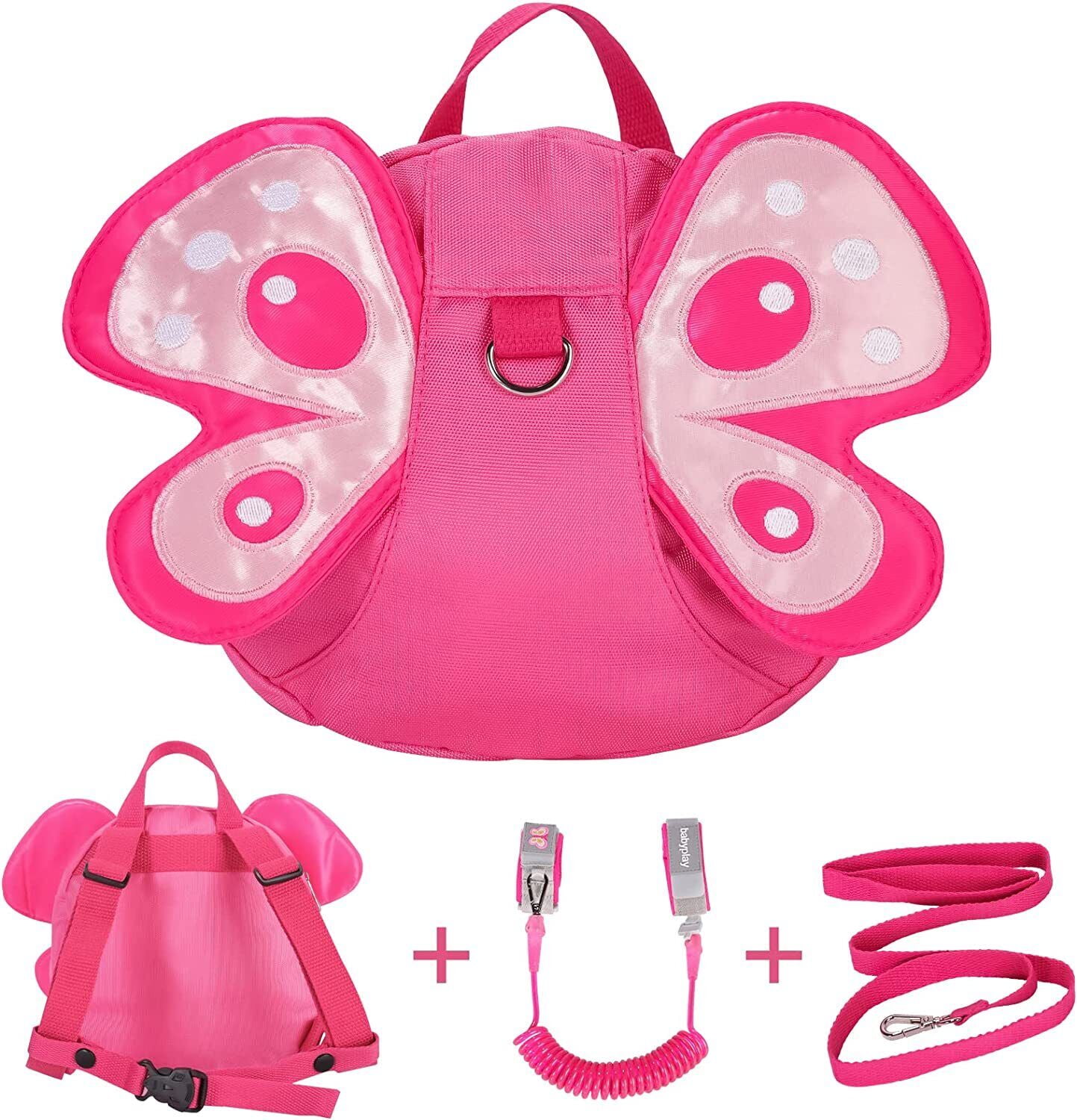 SHANNA Kids Walking Backpack with 2m Wrist Reins with AntiLost Leather