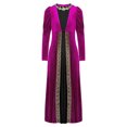 thumbnail image 3 of inlzdz Robe Maxi Renaissance pour Filles en Velours Rétro Robe de Bal pour Princesse Médiévale Tenue de Reine Rose Vif 16, 3 of 7