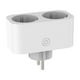 thumbnail image 1 of TUYA Smart Wifi Dual Plug 16A 2-in-1 Socket Outlet Switch Smart Home Timing APP Voice Control Work CLY809 EU Plug, 1 of 5