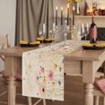 thumbnail image 2 of Pastoral Vintage Botanical Table Runner 90 Inches Long, Spring Summer Floral Cotton Linen Table Runners Dresser Scarves, Decorative Fabric Tabletop Scarf Furniture Cover for Home Dinner Party 13"x90", 2 of 8