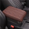 thumbnail image 1 of LEEYNEER Wave Embroider PU Leather Car Armrest Mat Center Console Arm Rest Protection Cushion Auto Armrests Storage Box Cover Pad, 1 of 2