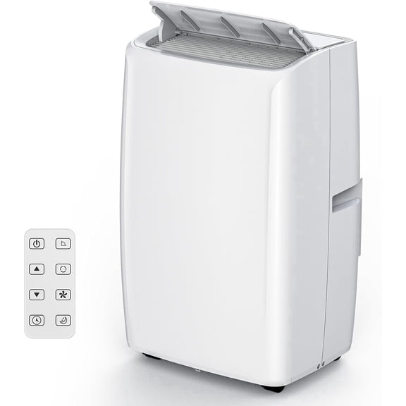 Garvee Portable Air Conditioner 14,000 BTU, Cools Up to 750 Sq Ft, 3-in-1 AC with Dehumidifier & Fan, Sleep Mode, 24h Timer, Remote Control, Window Kit Included