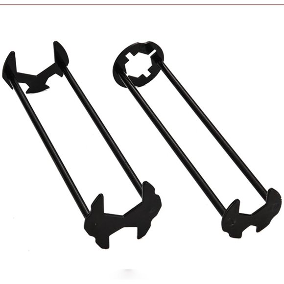 shiyou-2PCS Basin Wrench Multifunctional Sink Wrench, 7 Sizes Faucet Wrench Hose Spanner Sink Basin Wrench, Four-Jaw Hex Wrench Installation and Removal Tools Wrench for Home