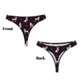 thumbnail image 3 of Balery Poodle Dog Tangas de Algodón para Mujer con Estampado – Ropa Interior Sexy, Transpirable, G-string-3X-Large, 3 of 5