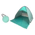 thumbnail image 1 of up Tent Beach Tent Sun Protection Instant Tent, Windproof Automatic Beach Green Stripes L, 1 of 9