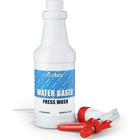Ecotex® Water Based Press Wash (Pint - 16oz) - Eco-Friendly Mesh Screen Cleaner, For Screen Printing Screen to Remove Water Based Screen Printing Ink - Screen Printing Supplies
