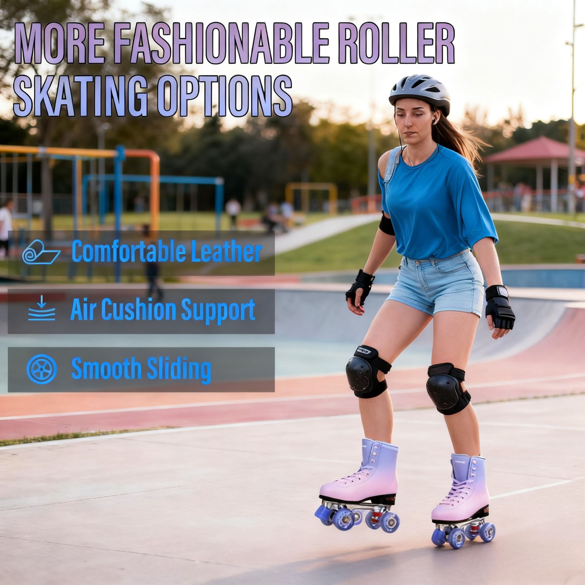 JZY Adult High-Top Retro Roller Skates, Unisex Glitter Skates for Indoor/Outdoor Use, PU Durable Wheels, Stable Weight Support