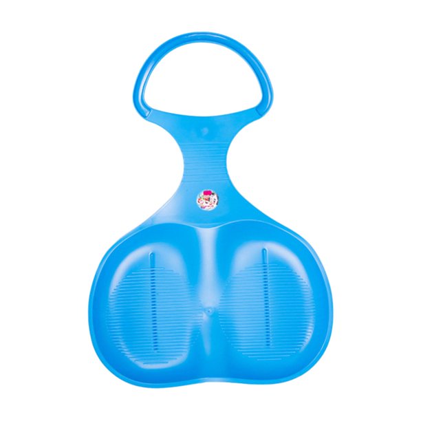Trineo de nieve para niños, regalo, mango ergonómico, ideal para jugar al aire libre. Azul claro