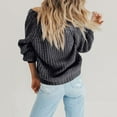 thumbnail image 4 of YDDIAN Women's Cardigan Sweater 100% Cotton Button-Down Long Sleeve Oversized Knit Cardigans Gray XL, 4 of 8