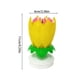 thumbnail image 4 of FLhrweasw Cake Candle - Velas giratorias electrónicas - Doble capa (Amarillo), 4 of 9