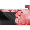 thumbnail image 5 of Valentines Red Hearts Magnetic Mailbox Cover Love Pink Mailbox Wrap Post Letter Box Cover Home Decorative for Standard Mailboxes, 5 of 6