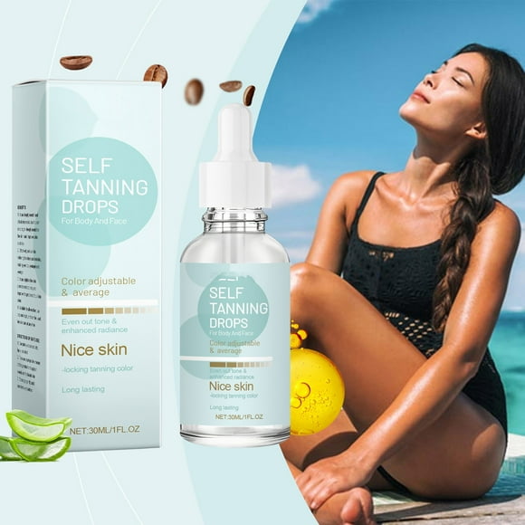 WIFKLSIIPG Self Tanning Drops Long Lasting M Aintenance of Tanned Skin Color Not Easy to Fade Making Your Skin More Lasting and Beautiful (30ml)