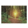 thumbnail image 1 of Forest Cutting Board, Reflection Deep in the Forest Birches Trees Nature Fall Fantasy Scenery, Decorative Tempered Glass Cutting and Serving Board, Large Size, Green Brown, by Ambesonne, 1 of 1