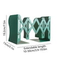 thumbnail image 3 of Retractable Metal Bookshelf Adjustable Folding Organizer Rack for Home Office Library Desktop Books Sorage Space-Saving (7.55X4.13X4.13In Green/Black), 3 of 6