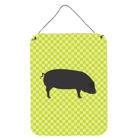 Devon Large Black Pig Green Wall or Door Hanging Prints