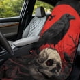 thumbnail image 3 of Xixirimido Crow Skull Red Moon Print Car Accessories Sweat Towel Seat Cover Universal Non-Slip for Car Truck SUV Athletic Running Towel for Workout Outdoor Sport Activities, 2 Pack, 3 of 8