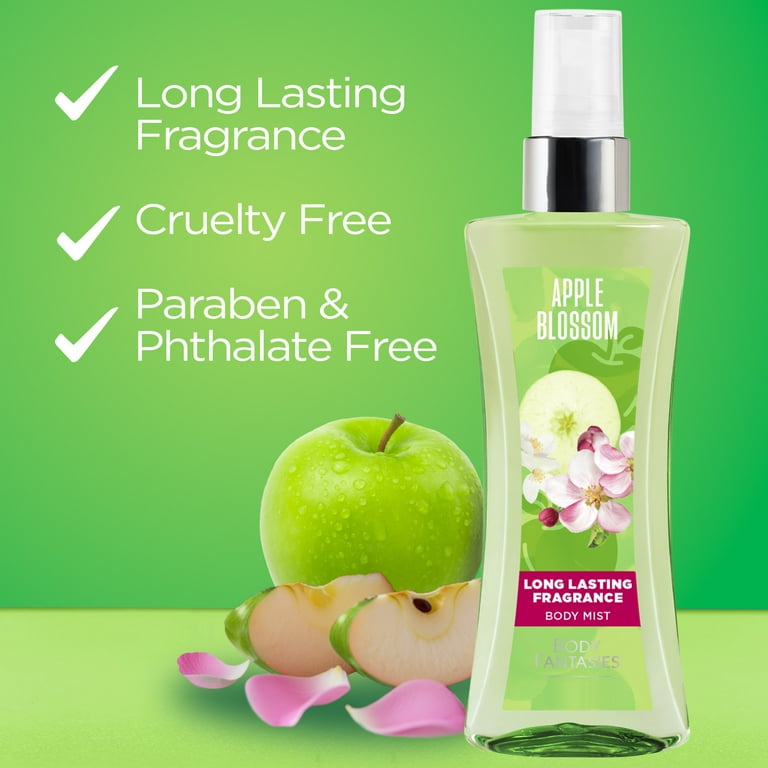 Body Fantasies Apple Blossom Body Spray for Women, 3.2 fl oz