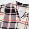 thumbnail image 5 of Breastfeeding Shirts For Women Sweatshirt Clearance Sales Maternity V-Neck Plaid Long Sleeve Breast-Feeding Pregnant Woman Nursing Buttons Blouse Tops, 5 of 6