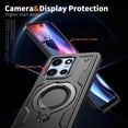 thumbnail image 4 of FIEWESEY for Moto G 5G 2025 & Moto G 5G 2026 Magnetic Case,360° Rotate Magnetic Ring Kickstand,Metal Rotated Kickstand Drop Proof Protective for Motorola Moto G 2026/2025 - Black, 4 of 6
