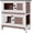 Brown(36"L x 17.7"W x 36.4"H), variant on Aivituvin Rabbit Hutch Indoor and Outdoor, Wooden Rabbit Cage with Wheels, Mobile Bunny House with Leakproof Tray and Removable Wire Floor, Guinea Pig Cage with Run (Brown)