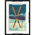thumbnail image 5 of Art.com Winter Park, Colorado - Crossed Skis Art Print by Lantern Press, Black Frame Wall Art, 17" x 23", 5 of 5