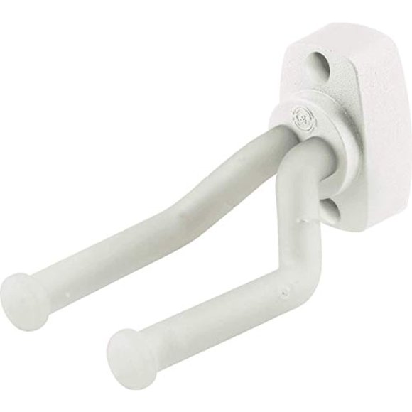 K&M Stands 16280-014-00 Guitar Wall Mount with Translucent Support Elements, White