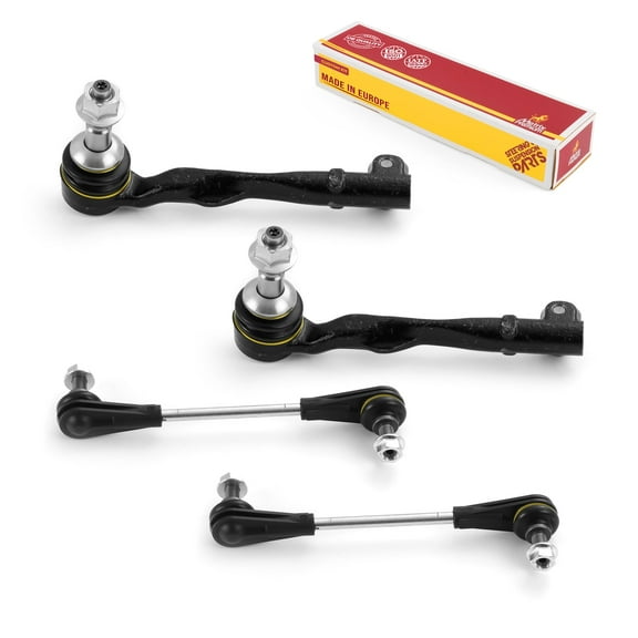 Metrix Premium Chassis Parts - 4 PC Outer Tie Rod End & Front Sway Bar Stabilizer End Link Kit Fits 17-22 BMW 530i, 17-22 540i, 16-22 740i, 20-22 840i, TO14301, TO14302, MS108257