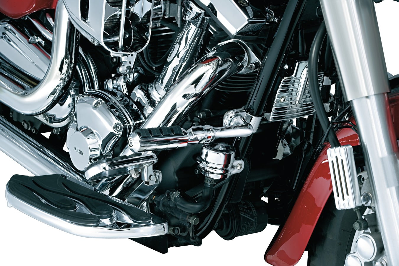 Chrome Large ISO Pegs with Mounts and Magnum Quick Clamps for 1-1//4 Engine Guards or Tubing 1 Pair Kuryakyn 8033 Motorcycle Foot Control Component