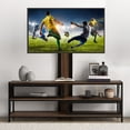 thumbnail image 6 of Royalcraft TV Stand with Mount and Power Outlet, 51" Swivel TV Stand Mount for 32/45/55/60/65/70 Inch TVs, LED Entertainment Center with Storage Shelves for Living Room, Bedroom, Office, Rustic Brown, 6 of 6