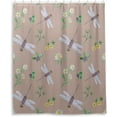 thumbnail image 2 of Coolnut Watercolor Dragonfly Shower Curtain Waterproof Bathroom Fabric Shower Curtain Set with Hooks, 60x72 inches（220） Home Decor, 2 of 6