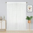 thumbnail image 3 of UniVerse Beaded Curtain Beaded Curtains for Doorways Crystals Suitable for Interior Hanging Decoration and Partitions Closet Curtains (39"x79", White), 3 of 18