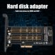 thumbnail image 3 of Adaptador Dual M.2 PCIe PCIE 30 X4 a M.2 M + Likrtyny B Key controlador tarjeta de expansión, 3 of 9