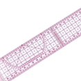 thumbnail image 4 of maskred Sewing Ruler Double Side Metric Zero Centering Quilting Marking Plastic DIY Clothing Dressmaking Drawing Drafting Supply, 4 of 8