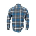 thumbnail image 2 of The American Outdoorsman Men's Long Sleeve Midweight Plaid Flannel Button Down Shirt (Blue/Grey, Large), 2 of 5
