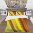 thumbnail image 2 of Designart 'Light Green And Orange Sunshine' Moderno Juego de Funda Nórdica, 2 of 5