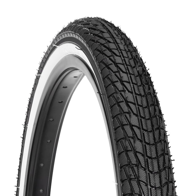 Llanta De Bicicleta R20 x1.75 Negra Blanca Kenda K841