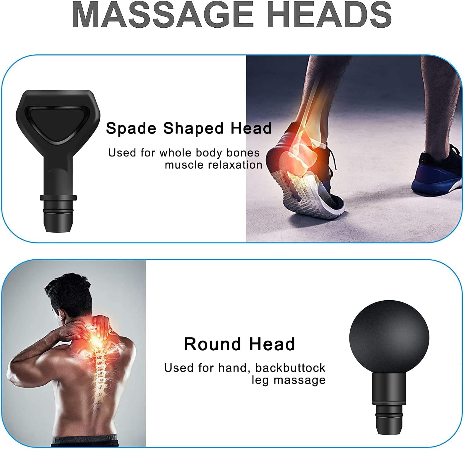 Massage Gun Deep Tissue,Percussion Back Massager Gun for Athletes Muscle Massage Gun for Pain Relief with 10 Massage Heads & Speeds ( Black)