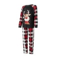 thumbnail image 3 of Elippeo Christmas Family Matching Pajamas Set, Long Sleeve T-shirt with Plaid Pants Baby Jumpsuit, Dog Costume, 3 of 10