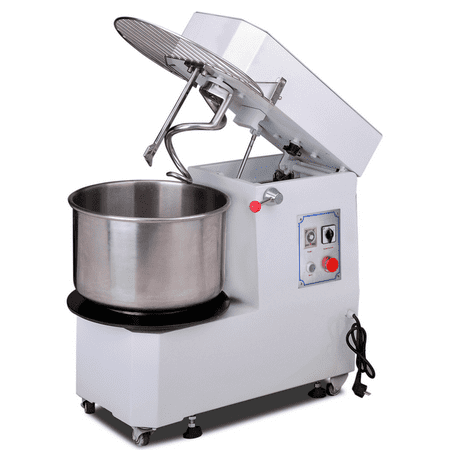 Hakka Commercial Dough Mixers 30 Quart Stainless Steel 2 Speed Rising Spiral Mixers-HTD30B(220V/60Hz,3