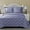 Blue, variant on Paisley 300-Thread Count Cotton 3-Piece Duvet Cover Set by Blue Nile Mills, California King, Grey