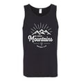 thumbnail image 2 of Matthew 17:20 He Moves Mountains | Mens Christian Graphic Tank Top, Black, Small, 2 of 3