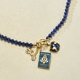 thumbnail image 6 of Ross-Simons 3.5-4mm Lapis Bead Charm-Compatible Toggle Necklace in 18kt Gold Over Sterling, Women's, Adult, 6 of 8