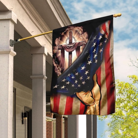 FLAGWIX American House Flag (29.5" x 39.5") - God Bless America Flag - Polyester Indoor Outdoor Flags