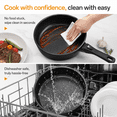 thumbnail image 6 of NULAS 21 Piece Pots and Pans Set Non Stick, Stackable RV Kitchen Cooking Set , Cookware Set with Detachable Handle, Dishwasher Safe, Oven Safe, Black, 6 of 7